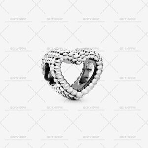 Pandora Beaded Open Heart Charm